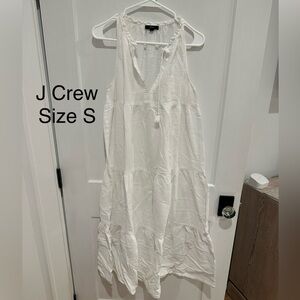 J. Crew Ivory Sleeveless Dress